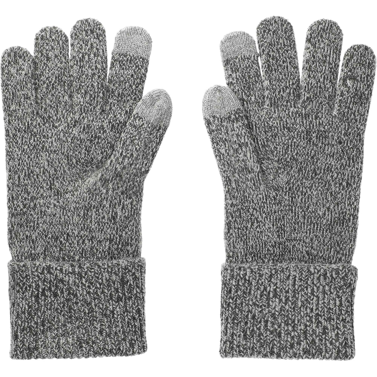 Roots73 Redcliff Knit Touchscreen Gloves Embroidery - Charcoal Mix - Back