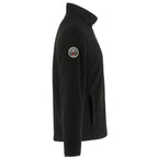 Roots73 Westville Recycled Microfleece Full Zip Jacket for Men Embroidery - Black - Right Side