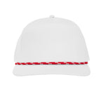 Rope Cap, Stroke Play Embroidery - Red - Front