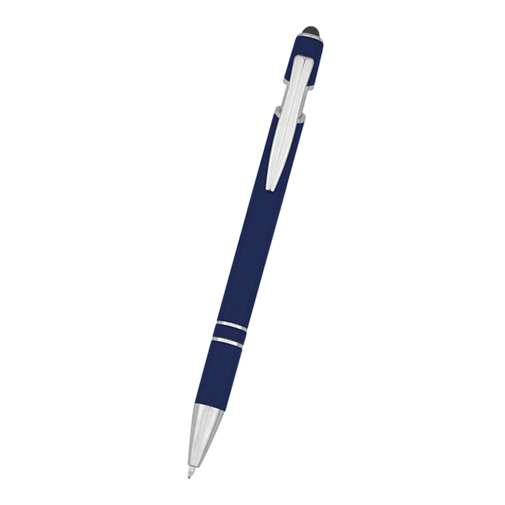 Roslin Incline Stylus Pen in Recycled ABS, Blue Ink Full Color - Front