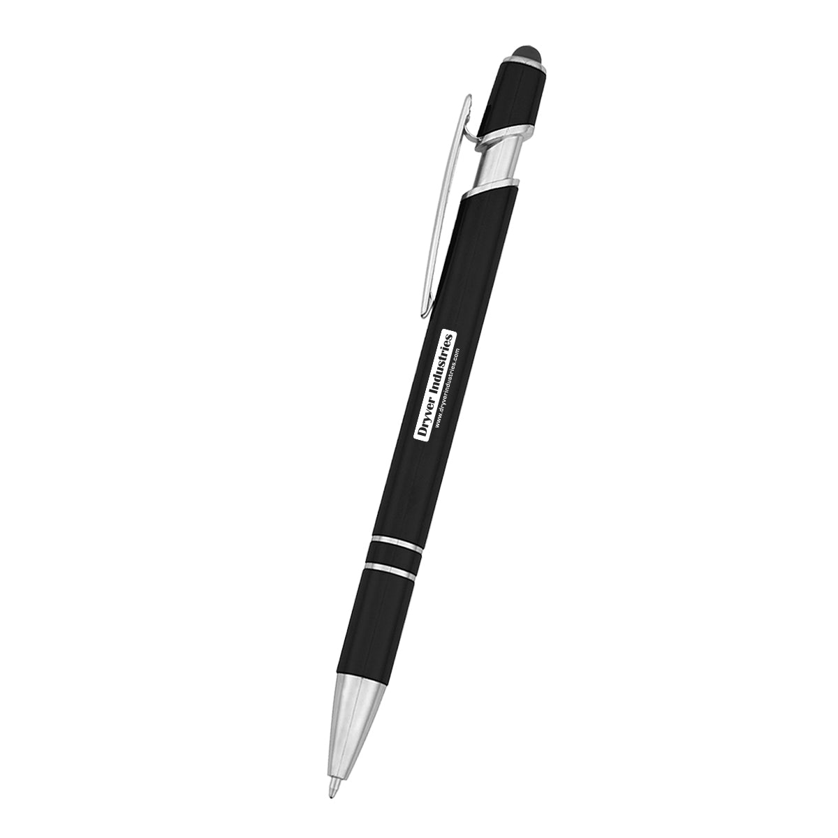Roslin Incline Stylus Pen in Recycled ABS, Blue Ink Full Color - Silk Screen