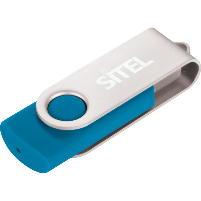 Rotate Flash Drive with Aluminum Cover, 2 GB Laser Engraving
