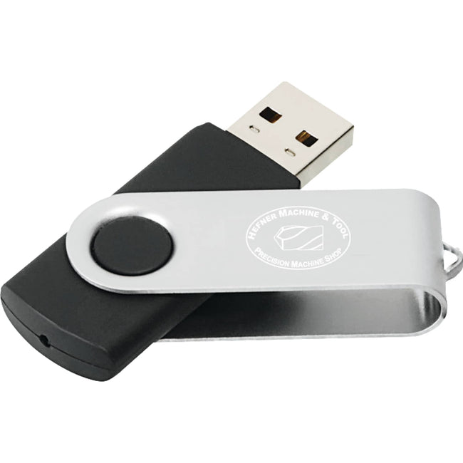 Rotate Flash Drive with Aluminum Cover, 8 GB Full Color