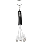 Route Light Up Logo Keychain Cable, 3-in-1 - Black - Front