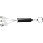 Route Light Up Logo Keychain Cable, 3-in-1 - Black - Photo 3