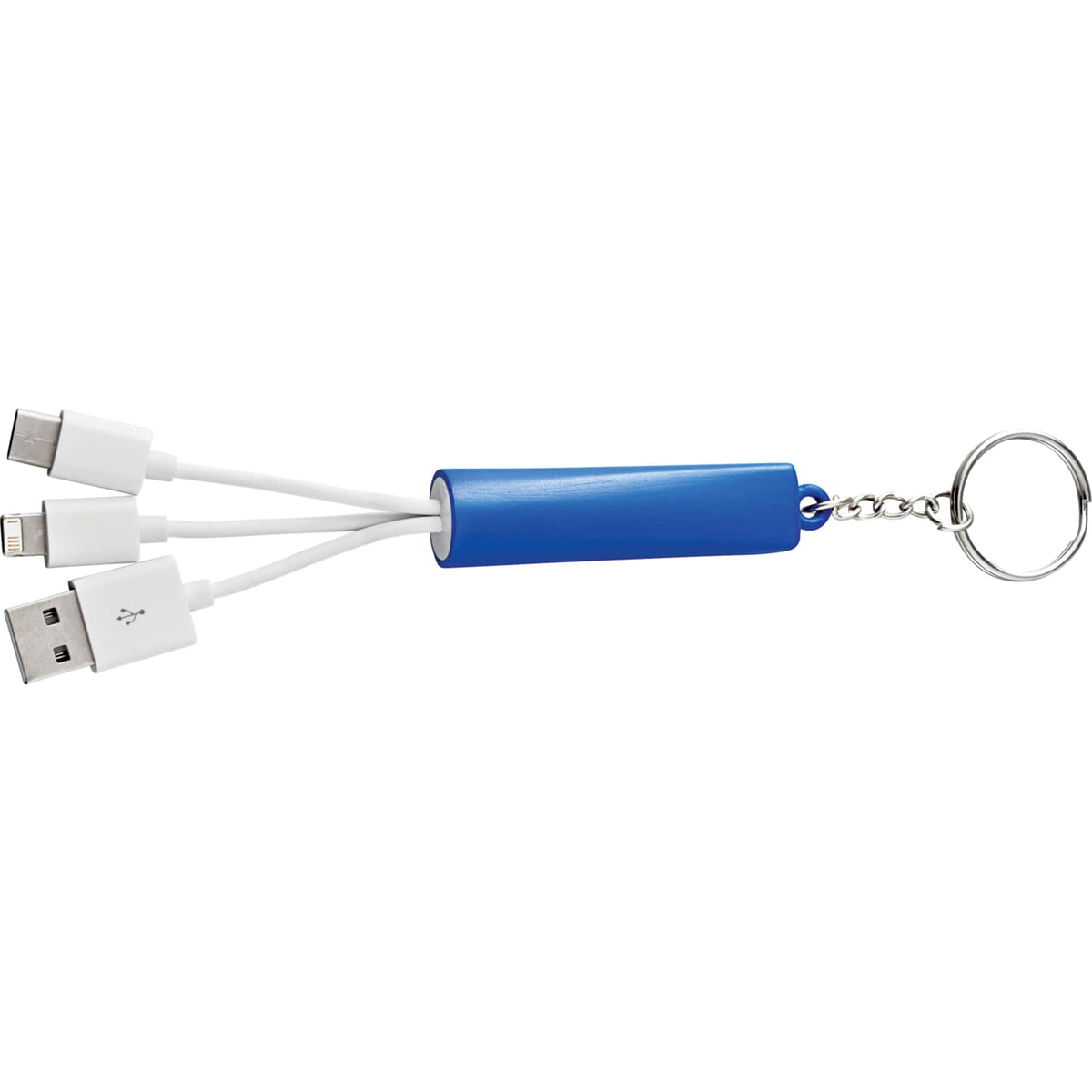 Route Light Up Logo Keychain Cable, 3-in-1 - Royal - Photo 3