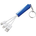 Route Light Up Logo Keychain Cable, 3-in-1 - Royal - Photo 4