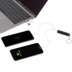 Route Light Up Logo Keychain Cable, 5-in-1 - Black - Left Angle 3