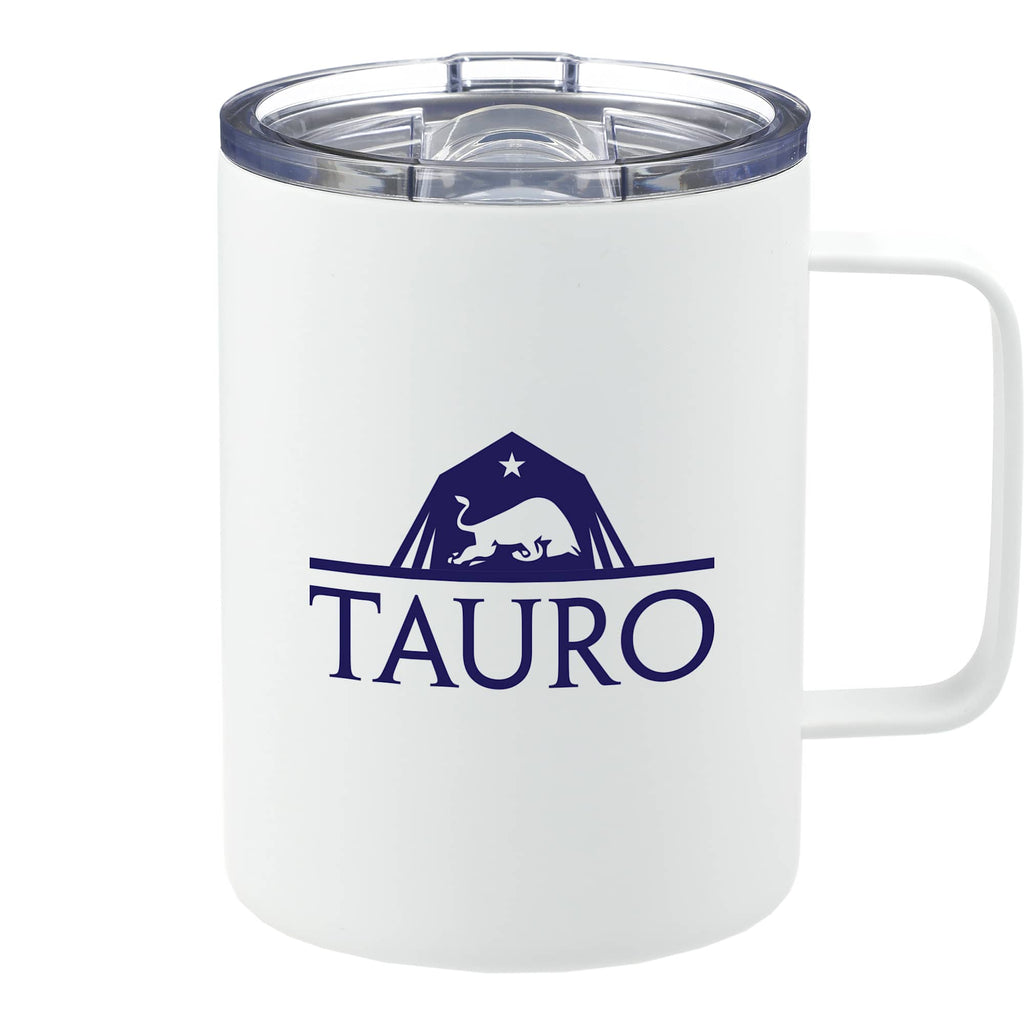 Rover Vacuum Insulated Camp Mug, 14 oz - White - Front