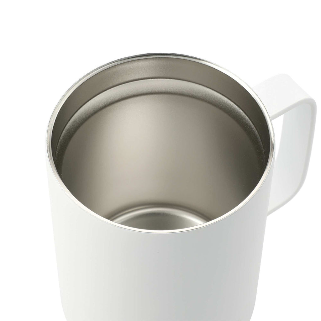 Rover Vacuum Insulated Camp Mug, 14 oz - White - Right Angle 2