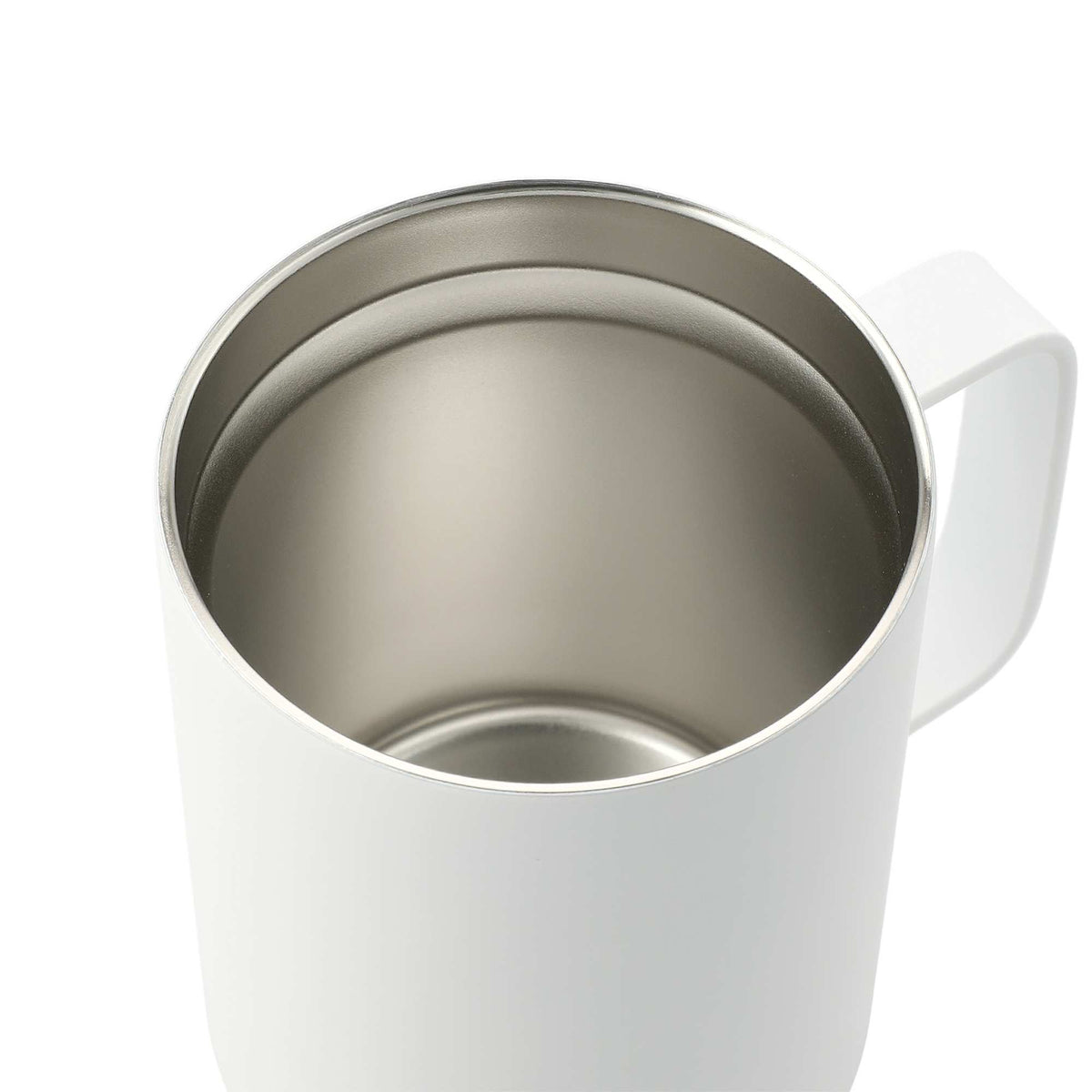 Rover Vacuum Insulated Camp Mug, 14 oz - White - Right Angle 2