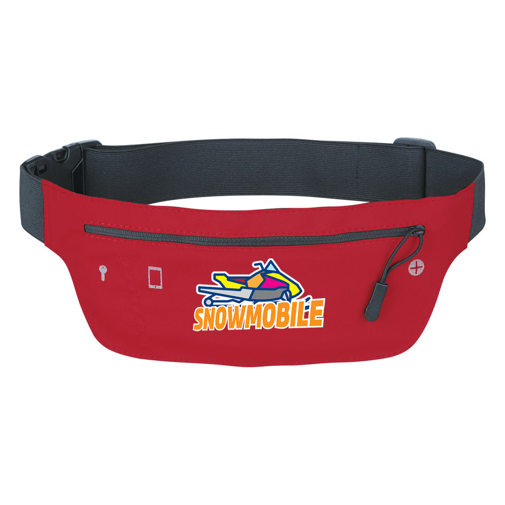 Running Belt and Fanny Pack - Red - Colorbrite
