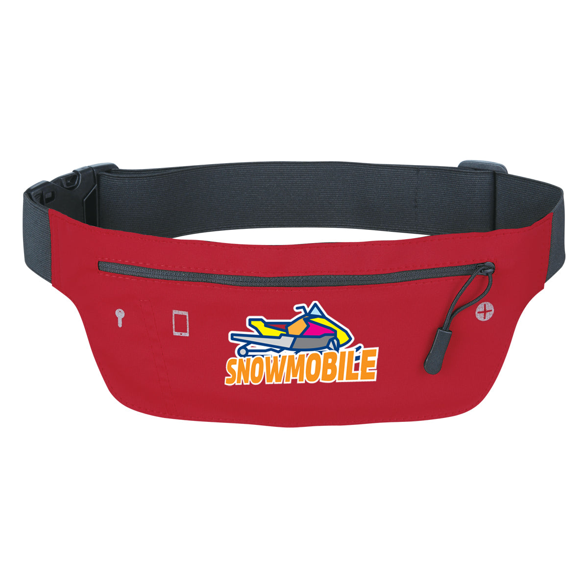 Running Belt and Fanny Pack - Red - Colorbrite