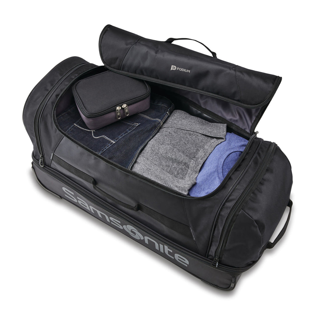 Samsonite Andante Drop Bottom Wheeled Duffel, 28 Inches Transfer - Black - View 13