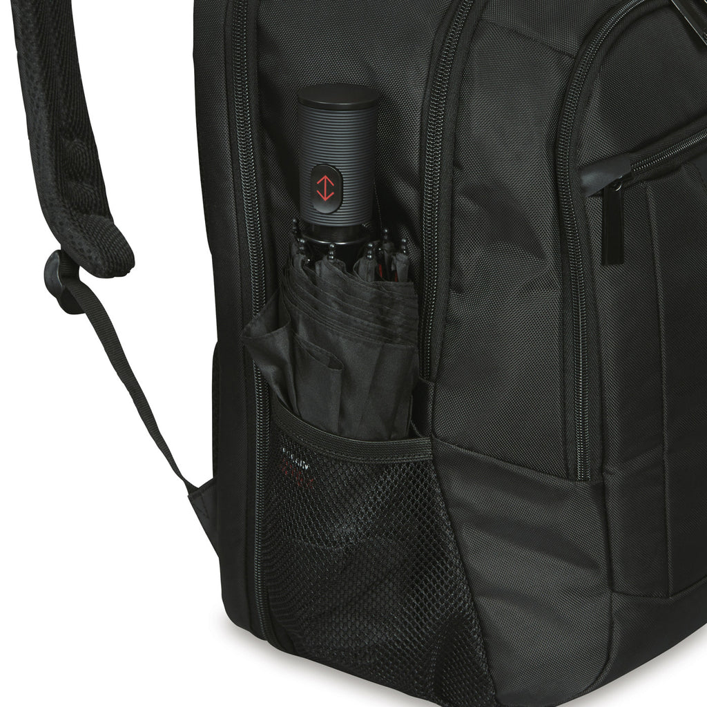 Samsonite Classic Business Lay Flat Laptop Backpack, 15.6 Inch Embroidery - Black - View 8