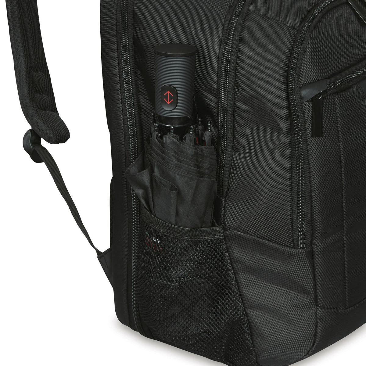 Samsonite Classic Business Lay Flat Laptop Backpack, 15.6 Inch Embroidery - Black - View 8