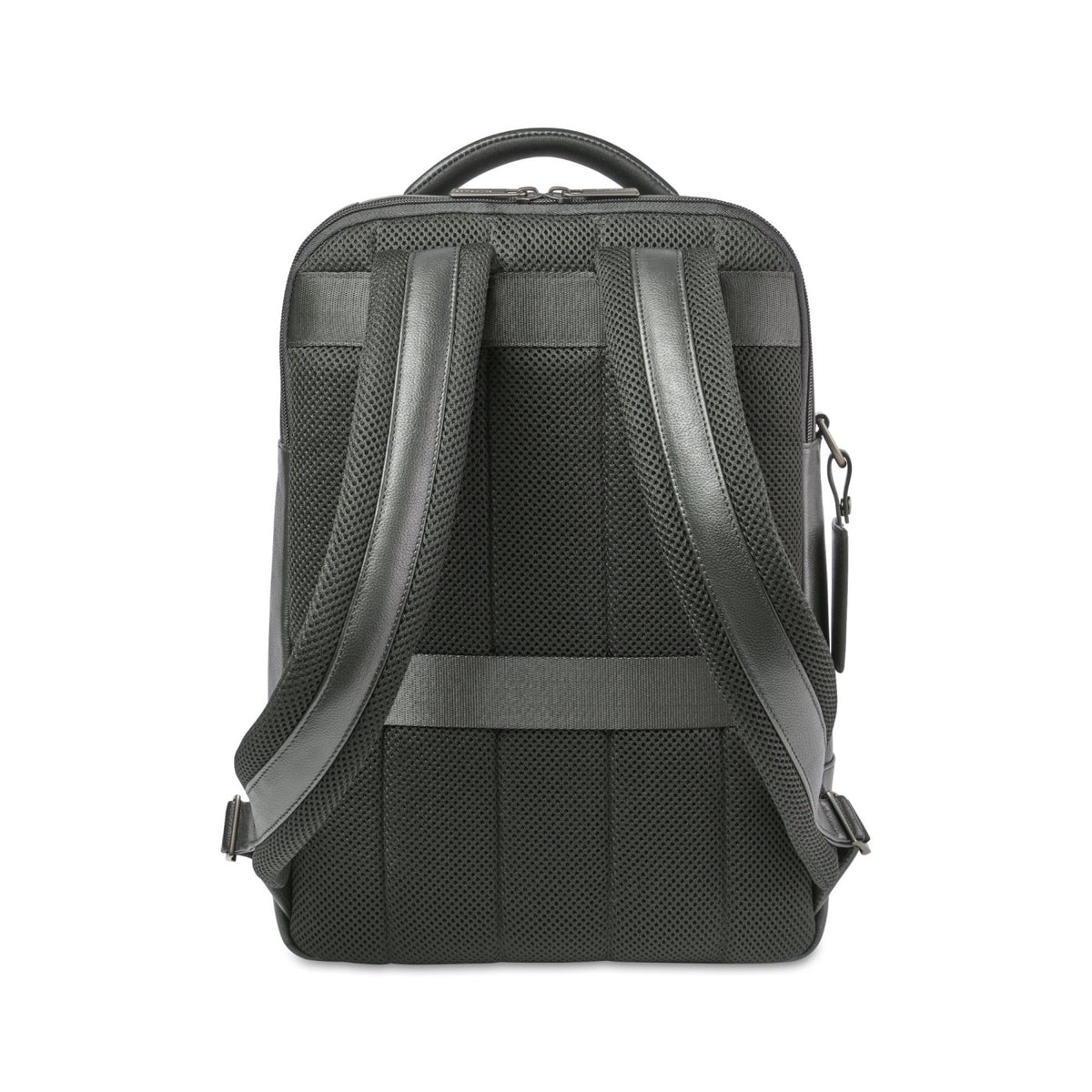 Samsonite Pebbled Leather Laptop Backpack, 16 Inch Debossing - Black - View 5