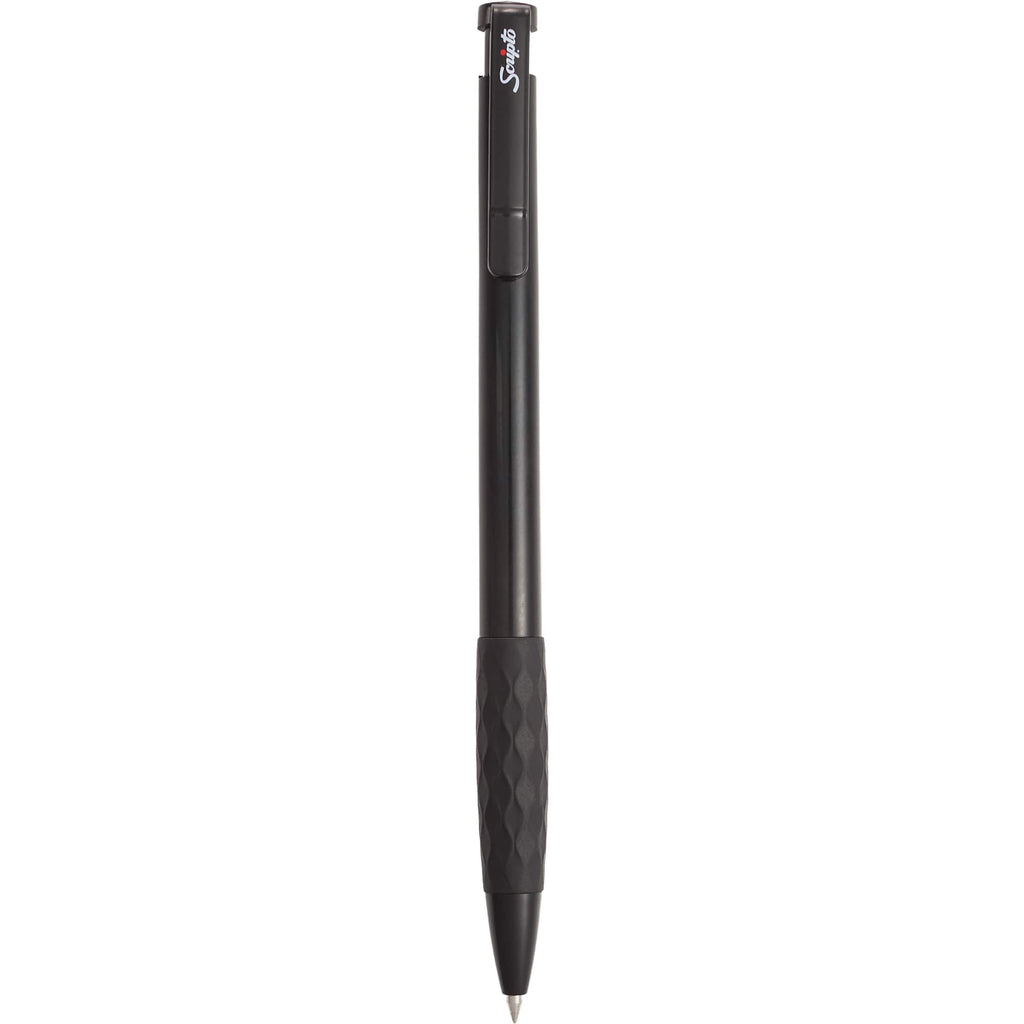 Scripto Stack Gel Pen with Diamond Grip - Black - Clip