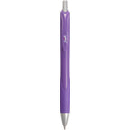 Scripto Tidal Gel Pen with Wave Grip Full Color - Purple - Clip