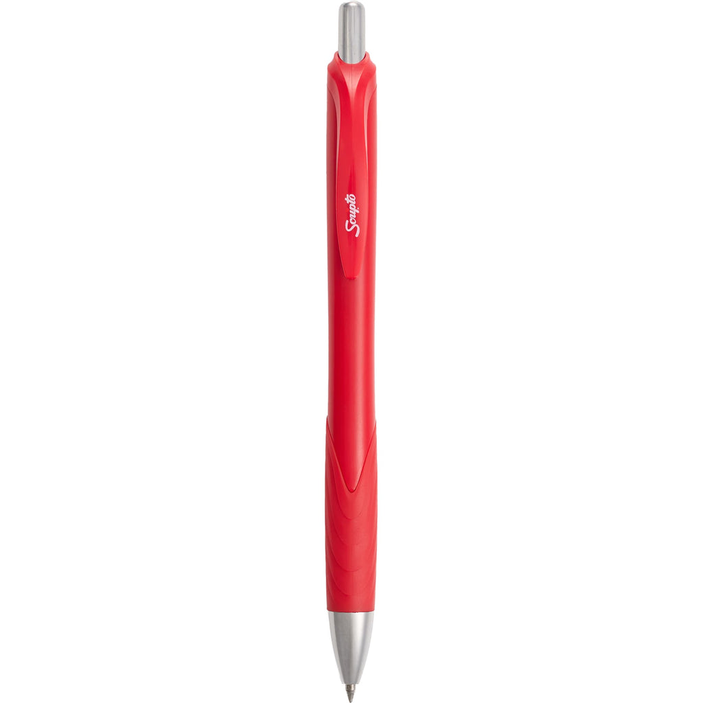 Scripto Tidal Gel Pen with Wave Grip Full Color - Red - Clip