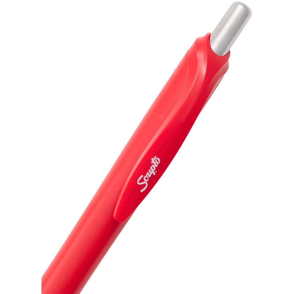 Scripto Tidal Gel Pen with Wave Grip Full Color - Red - Detail