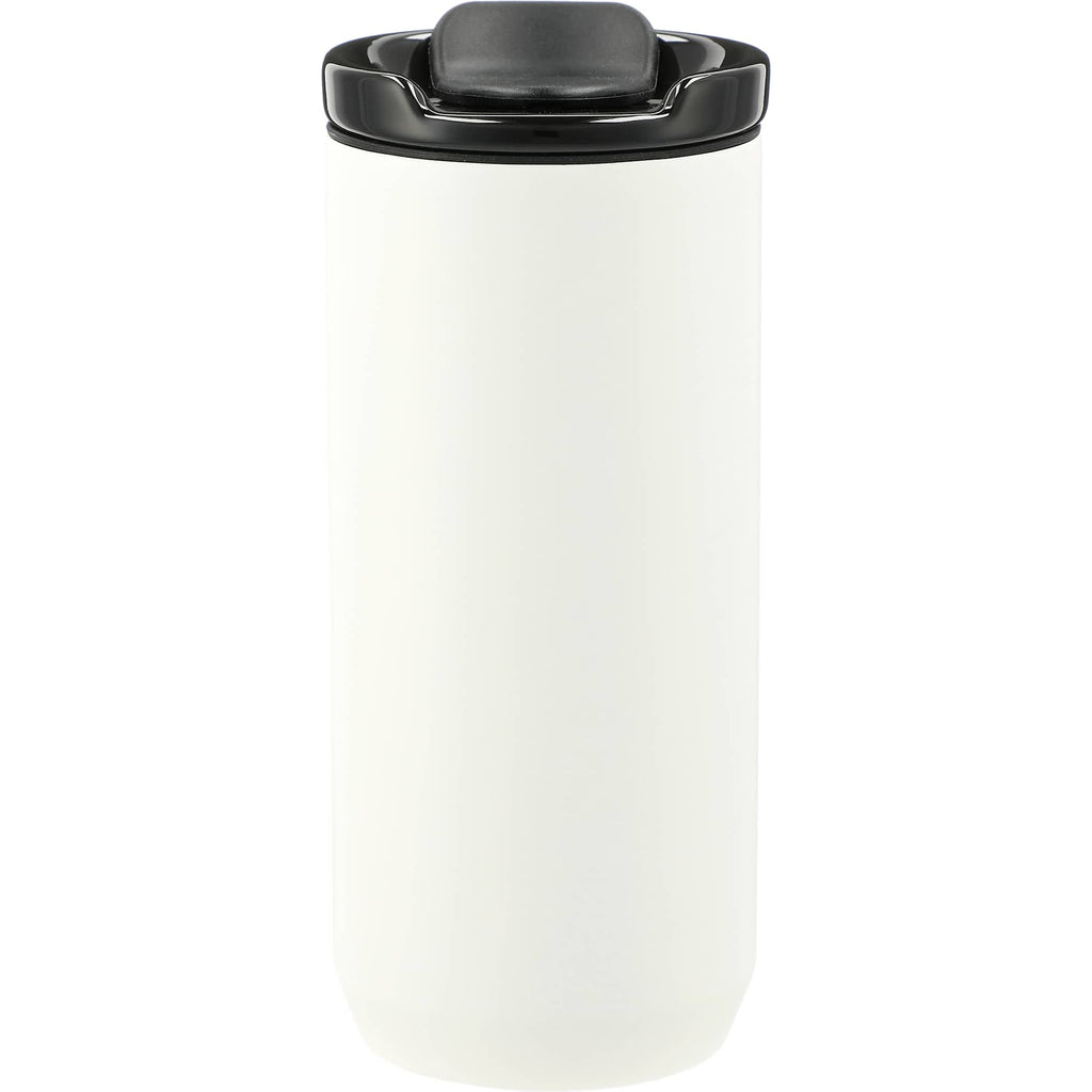 Seneca Tumbler with Ceramic Lid and Lining, 16 oz Full Color - White - Back