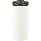 Seneca Tumbler with Ceramic Lid and Lining, 16 oz Laser Engraving - White - Back