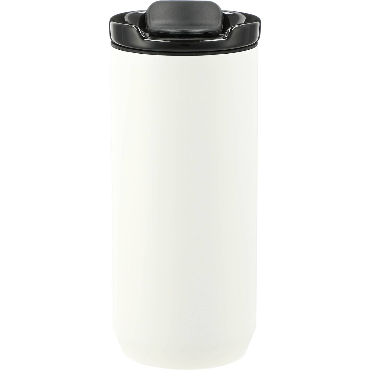 Seneca Tumbler with Ceramic Lid and Lining, 16 oz Laser Engraving - White - Back