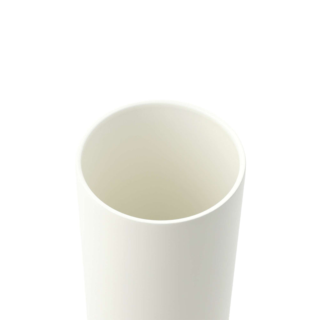Seneca Tumbler with Ceramic Lid and Lining, 16 oz Laser Engraving - White - Left Angle 3