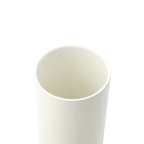 Seneca Tumbler with Ceramic Lid and Lining, 16 oz Laser Engraving - White - Left Angle 3
