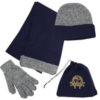 Set for Cold Weather - Gray - Embroidery