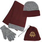 Set for Cold Weather - Gray - Embroidery