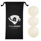 Set of Wool Dryer Balls - Black - Silk Screen
