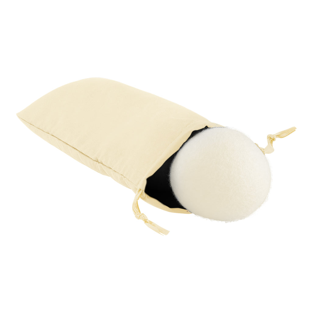 Set of Wool Dryer Balls - Natural - Angle