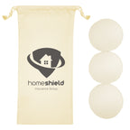 Set of Wool Dryer Balls - Natural - Silk Screen