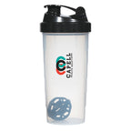 Shake-It-Up Bottle, 24 oz - Clear with Black - Colorbrite Drinkware