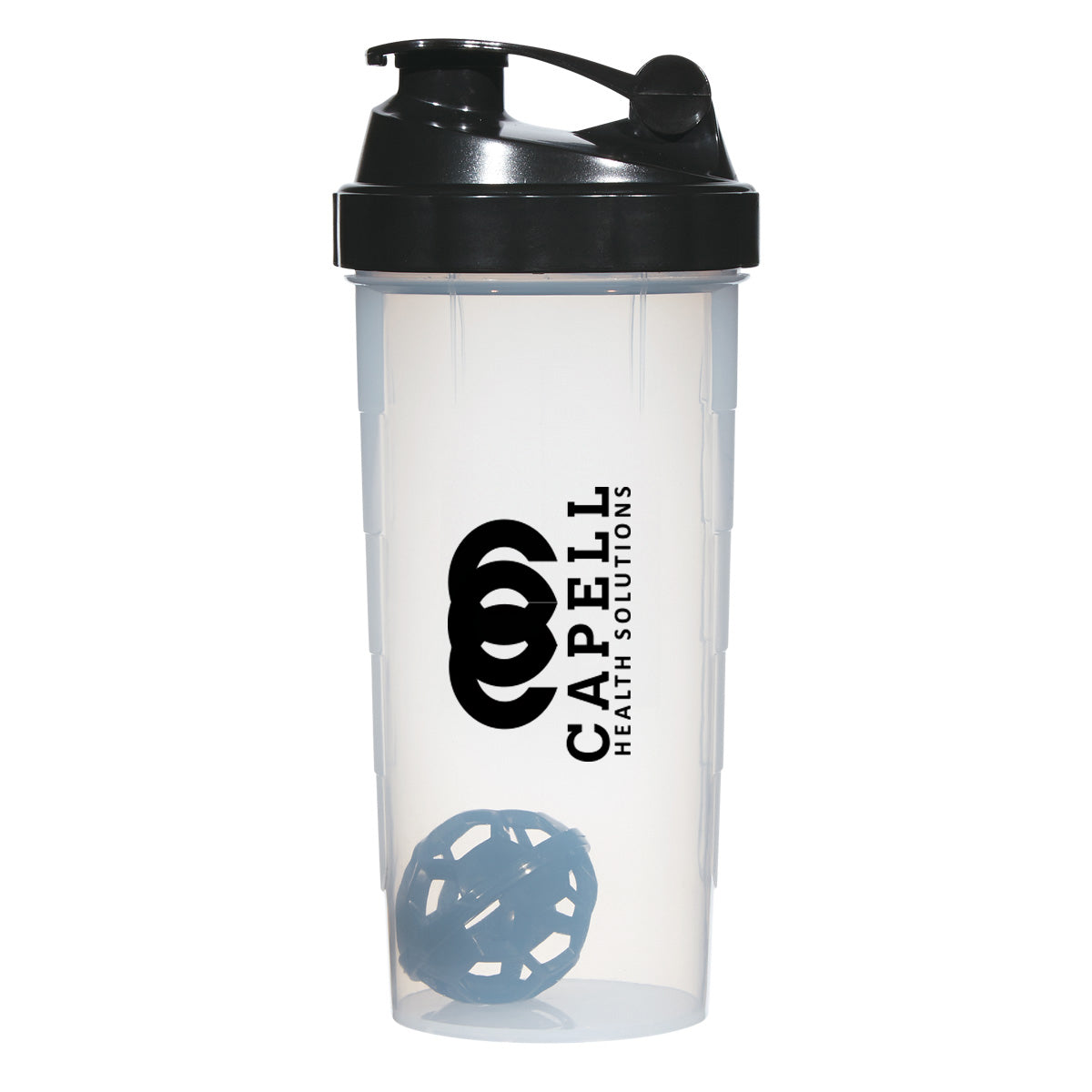 Shake-It-Up Bottle, 24 oz - Clear with Black - Silk Screen