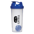 Shake-It-Up Bottle, 24 oz - Clear With Blue - Silk Screen