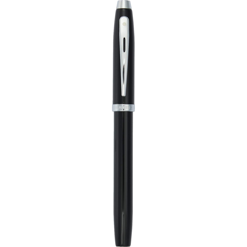 Sheaffer 100 Rollerball Pen in Glossy Lacquer - Black - Clip 2