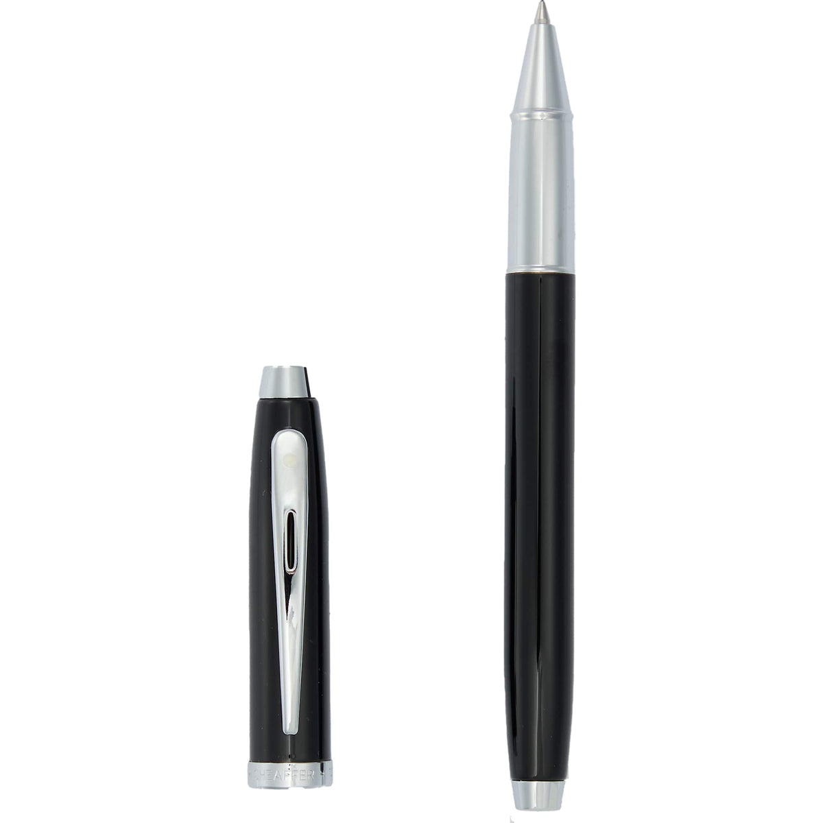 Sheaffer 100 Rollerball Pen in Glossy Lacquer - Black - Clip