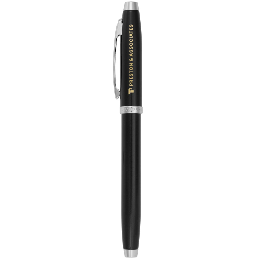 Sheaffer 100 Rollerball Pen in Glossy Lacquer - Black - Front