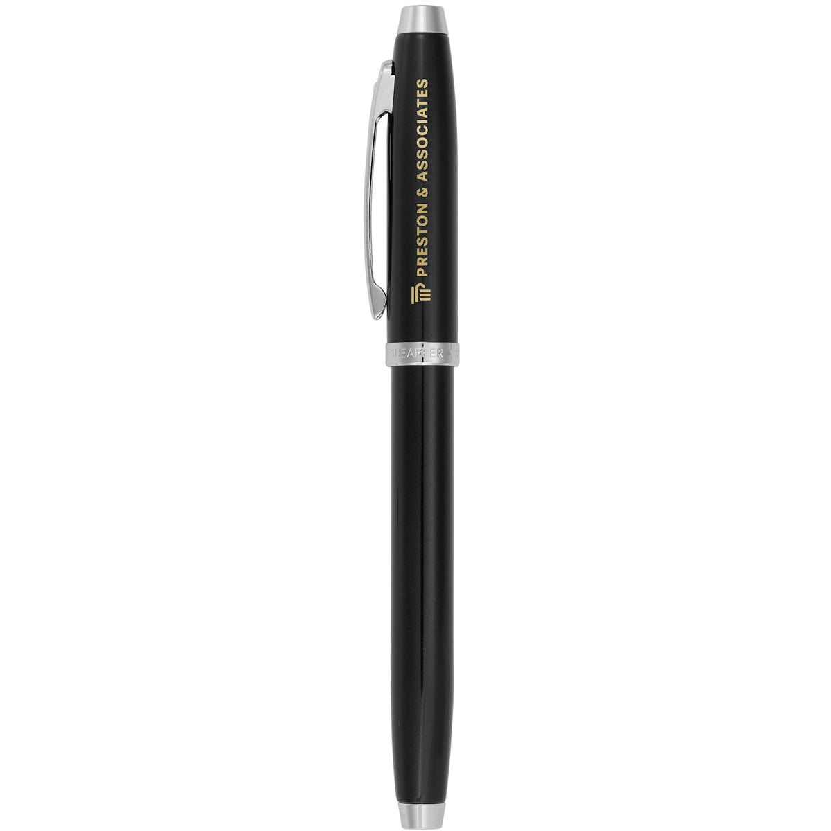 Sheaffer 100 Rollerball Pen in Glossy Lacquer - Black - Front