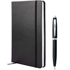 Sheaffer Notebook and Ballpoint Pen Gift Set, 5.5 x 8.5 Inches Debossing - Black - Photo 3
