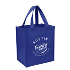 Shopping Tote Bag, Non-Woven - Royal Blue - Silk Screen