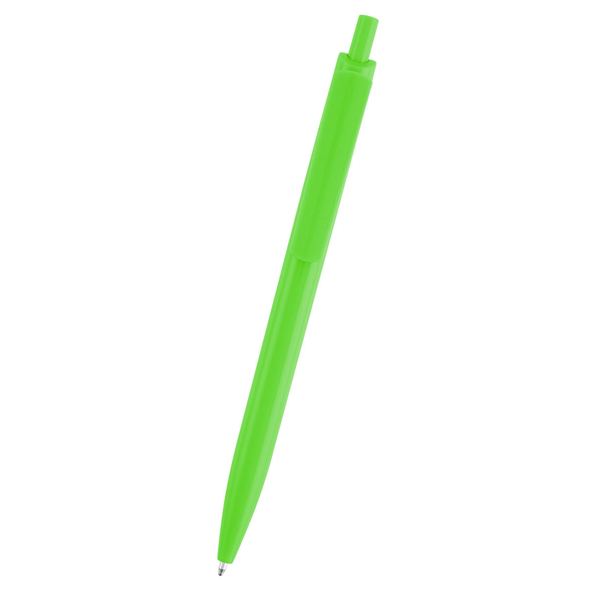 Sienna Pen in Recycled ABS - Lime Green - Front
