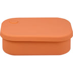 Silicone Bento Box with Four Compartments and Air Valve - Melon - Back