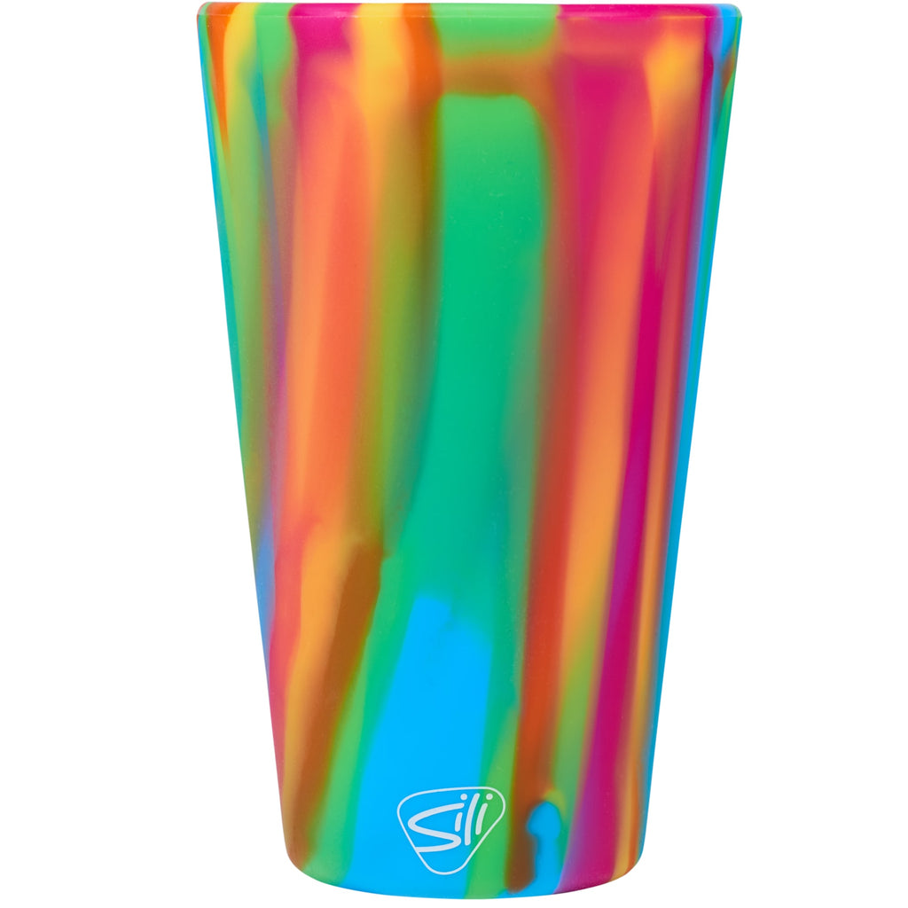 Silipint Unbreakable Silicone Pint Glass, 16 oz - TIE-DYE - Back
