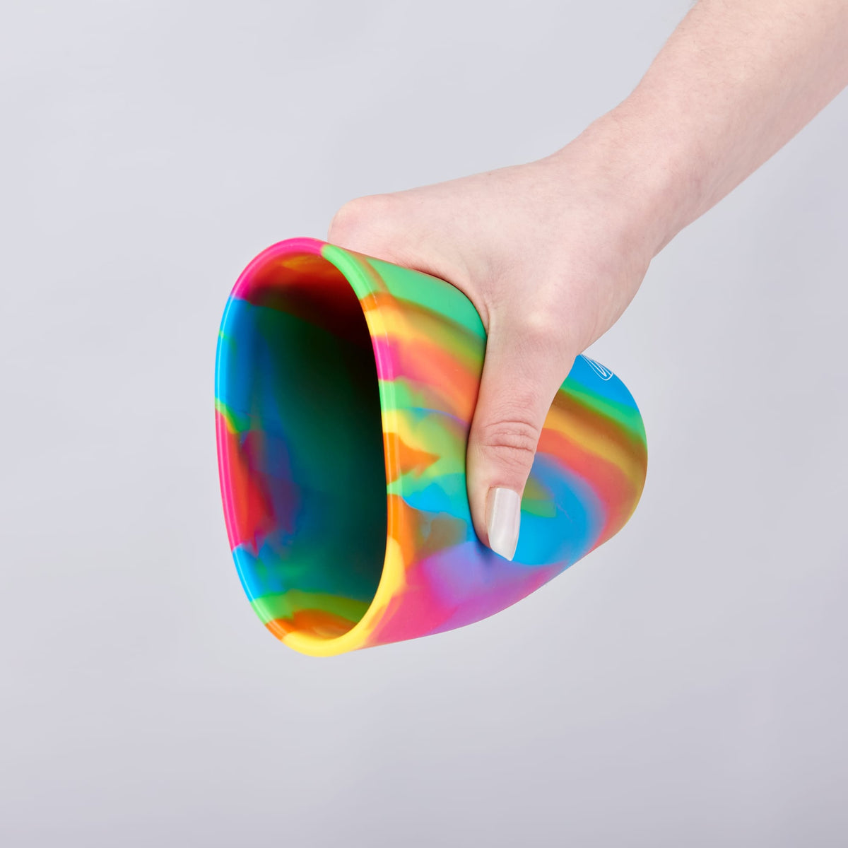 Silipint Unbreakable Silicone Pint Glass, 16 oz - TIE-DYE - On Model 3