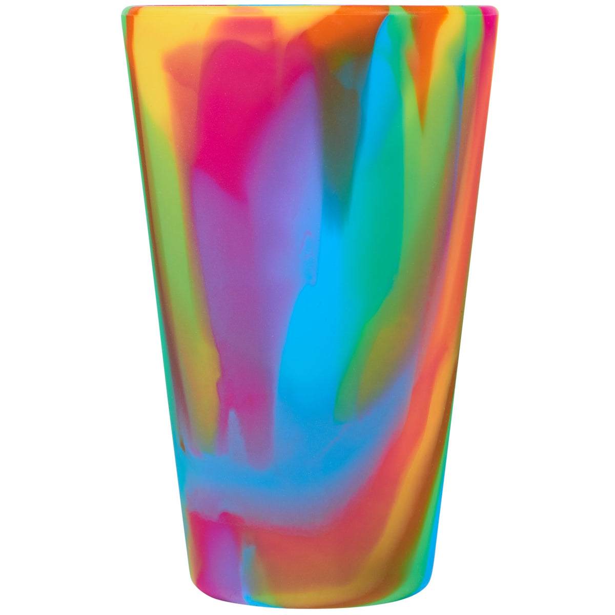 Silipint Unbreakable Silicone Pint Glass, 16 oz - TIE-DYE - Right Angle