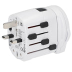 Skross PRO World Travel Adapter with USB Charger - White - Left Side 2